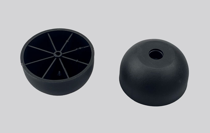 86mm Half-Round Sofa Leg – 45mm Height