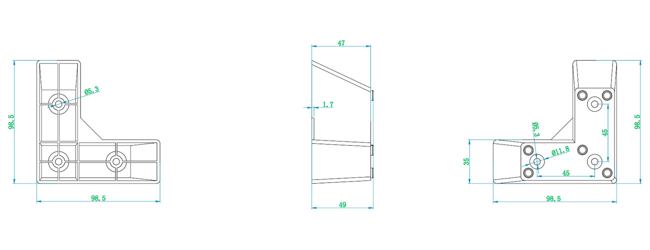 100–50mm Sofa Leg (Domestic Version)