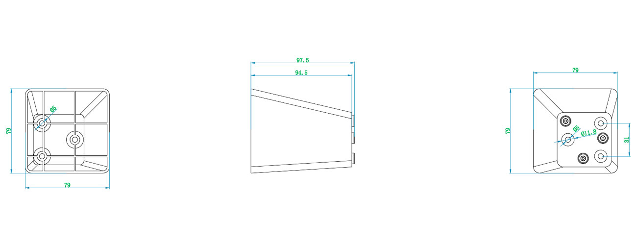 100mm Trapezoid Leg