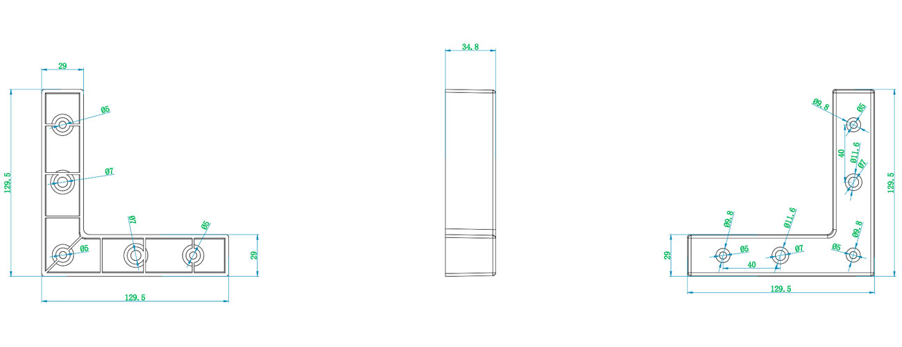 130–35mm Sofa Leg (Low-Profile)