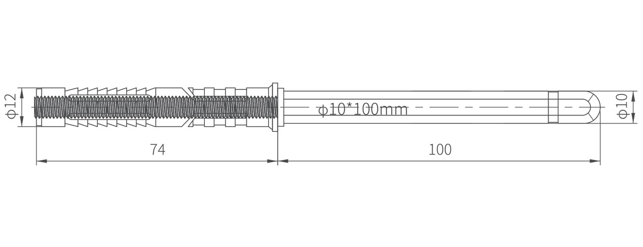 ∅10*100 Shelf support MK-GH-GBT-10-100