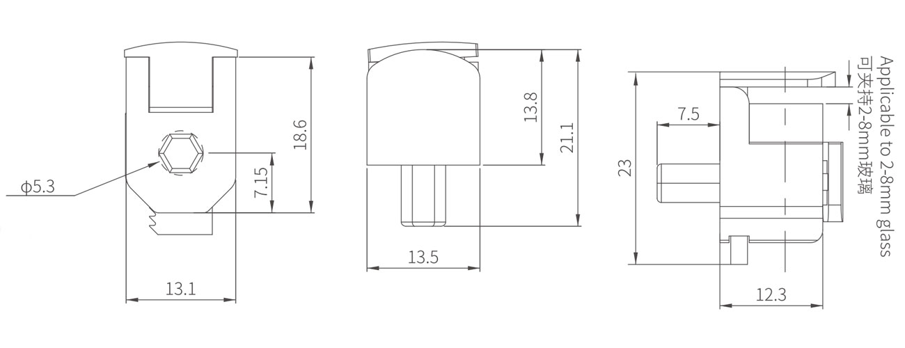 Glass Clip MK-BLJ-53-00-34