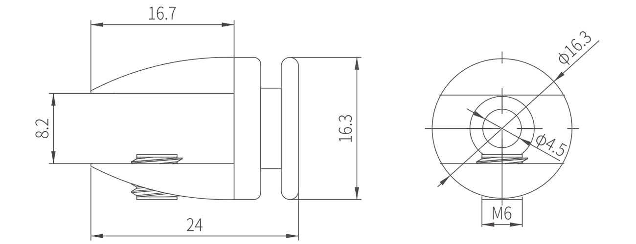 Glass Clip MK-WLS-1170A