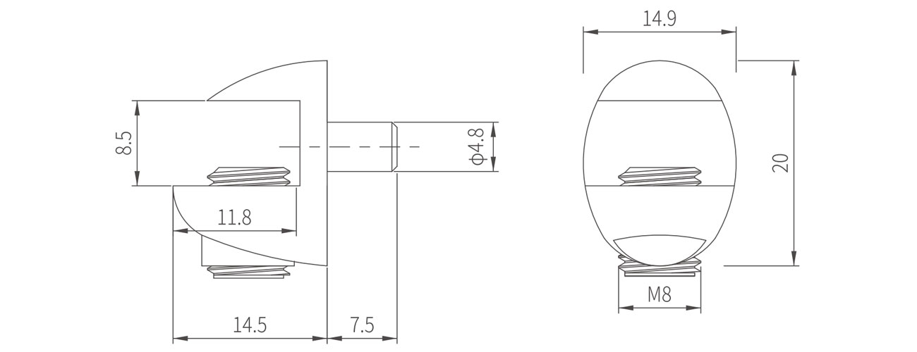 Glass Clip MK-WYT-043