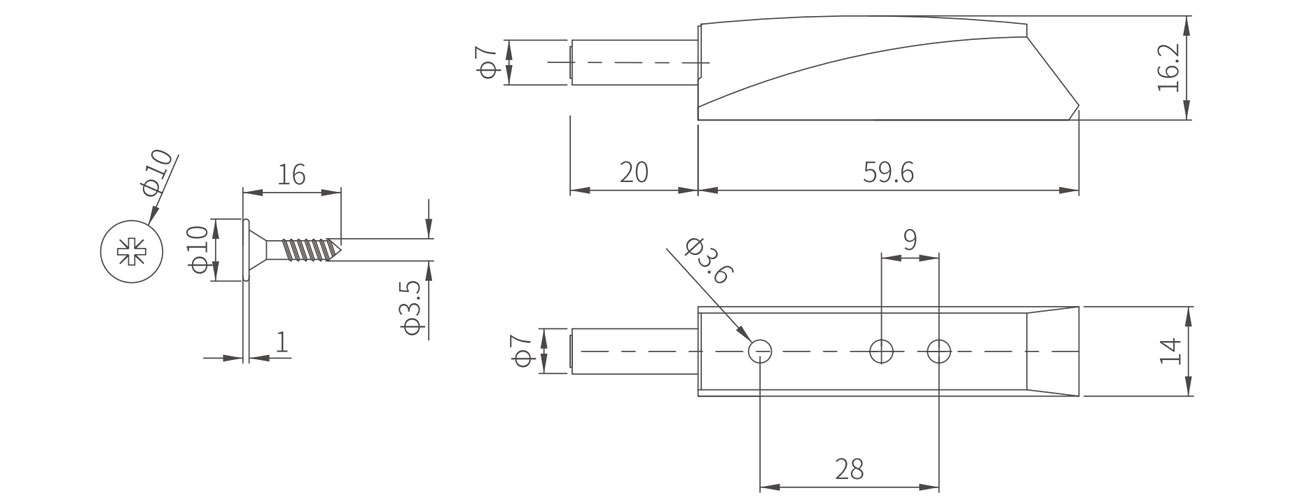 Magnetic Push Open System MK-20mm