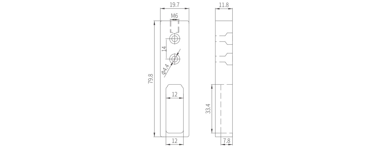 Wardrobe Tube Support MK-JH-014