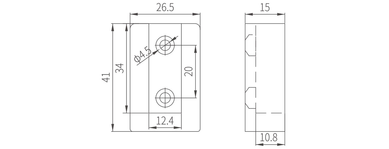 Wardrobe Tube Support MK-JH-018