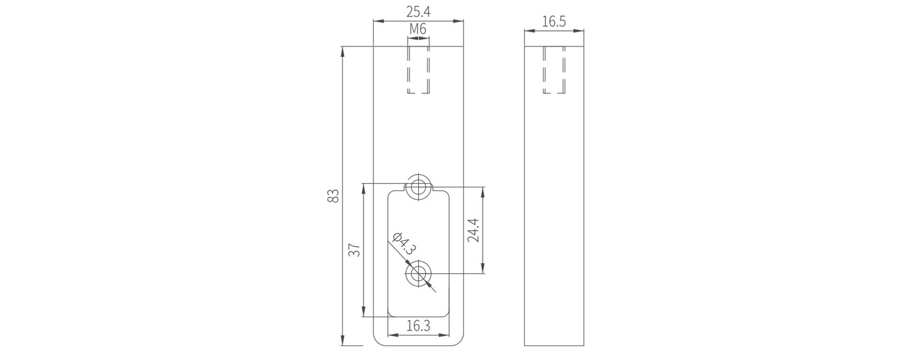 Wardrobe Tube Support MK-JH-025