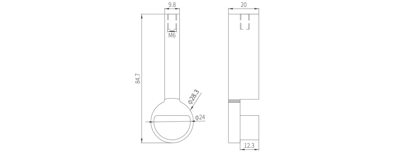 Wardrobe Tube Support MK-JH-027