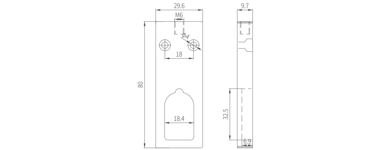 Wardrobe Tube Support MK-JH-030