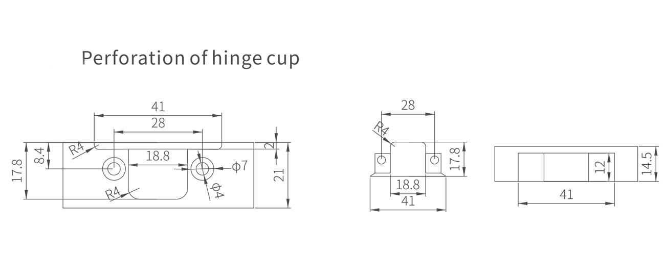 165° Aluminum Soft Closing Slide on Hinge MK-HC-HH-BG-LKJL165D