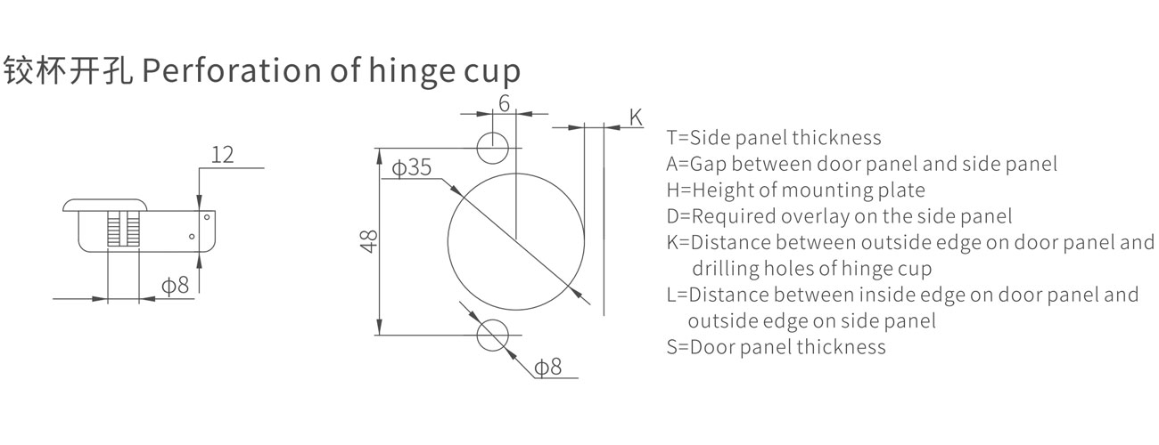 JSD165° Soft Closing Disassembly and Assembly of Hinge MK-HC-JSD-BG-165D
