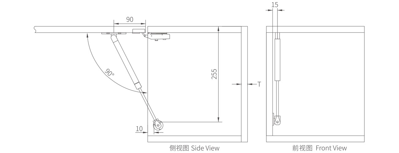 Lift Up Gas Support MK-KR-A001