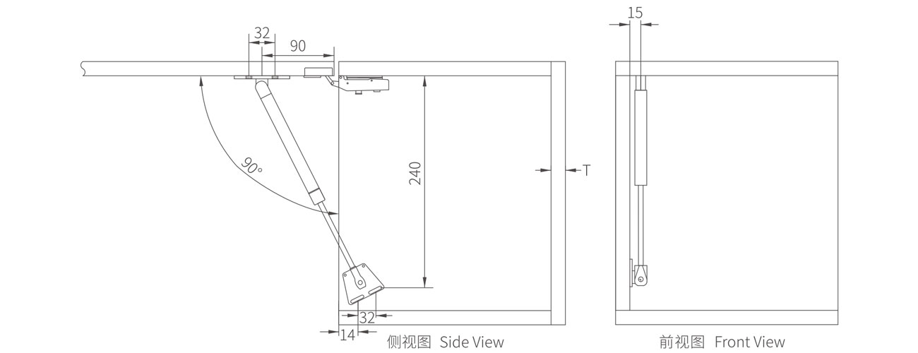 Lift Up Gas Support MK-KR-A002