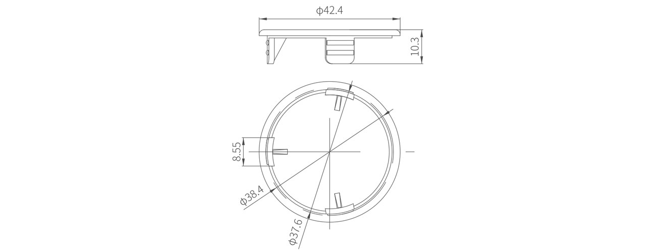 38 Plastic Cap MK-JG-32-01-01