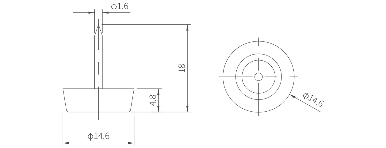 Furniture Glide 16mm MK-KXJD-1.6