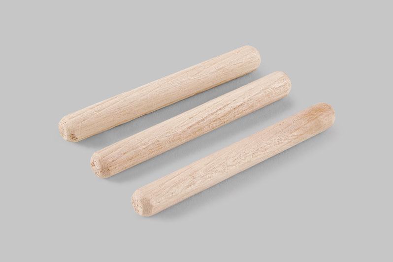 Wood Dowel With Diagonal Stripe MK-MSXW