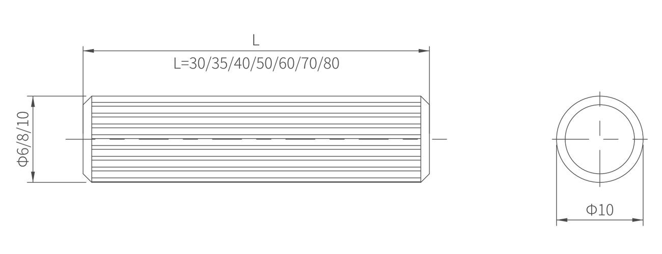 Wood Dowel With Vertical Stripe MK-MSZW