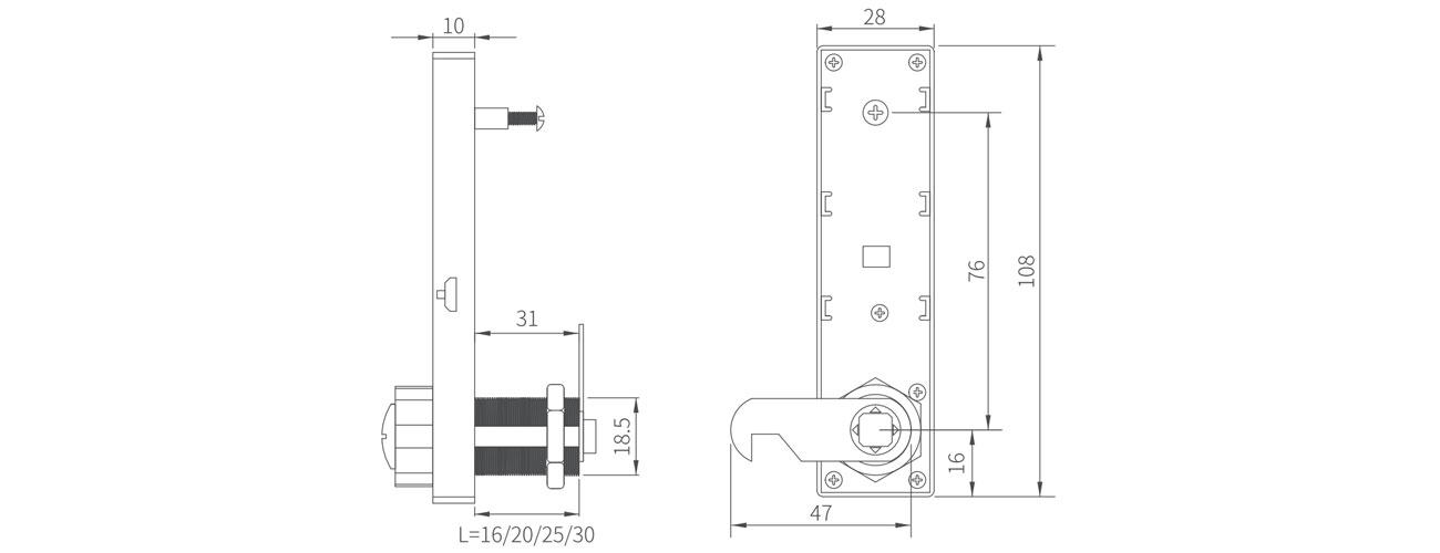 Zinc Alloy Smart Password Lock MK-XBS-103-3