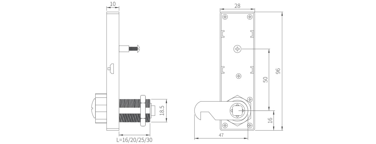 Zinc Alloy Smart Password Lock MK-XBS-103-4