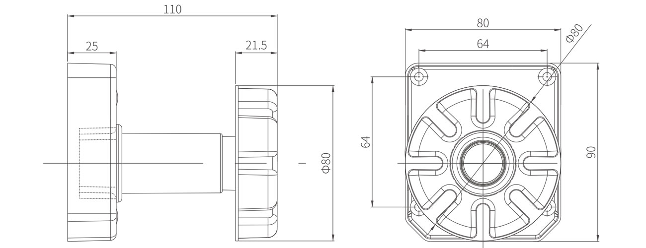 Adjustable Cabinet Foot MK-SL-PH-07
