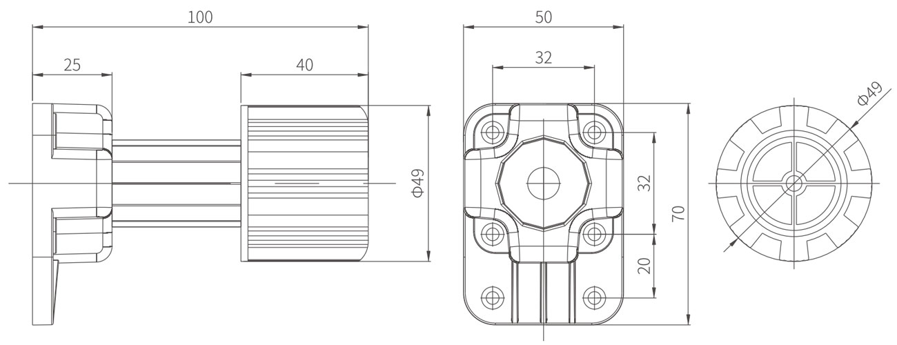 Adjustable Cabinet Foot MK-SL-PH-11