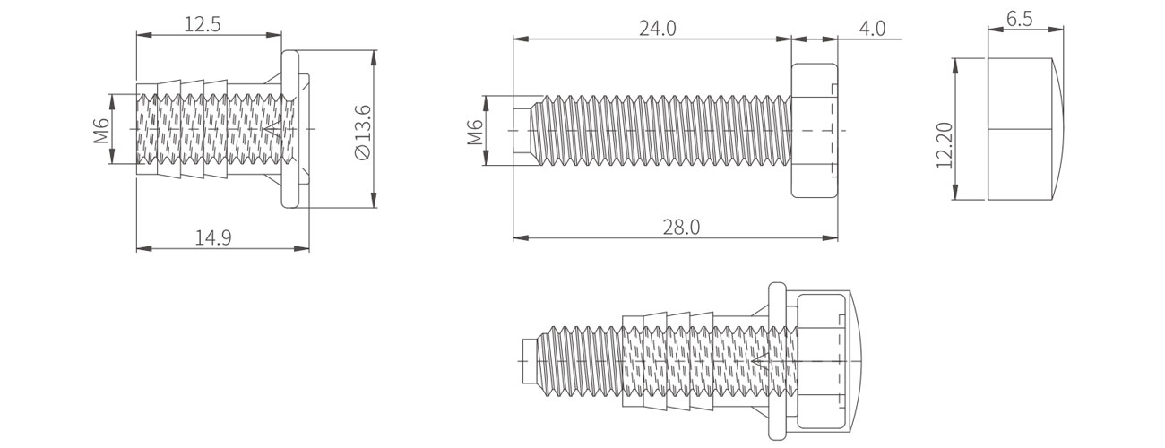 Adjustable Foot MK-GH-TJJ-8*25
