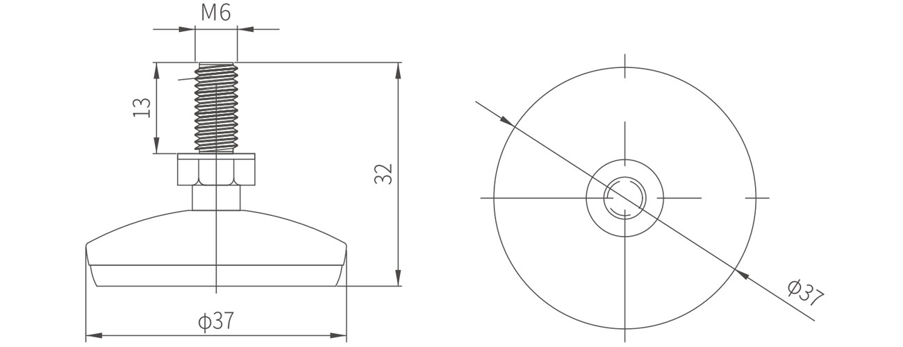 Adjustable Foot MK-XQ-0306