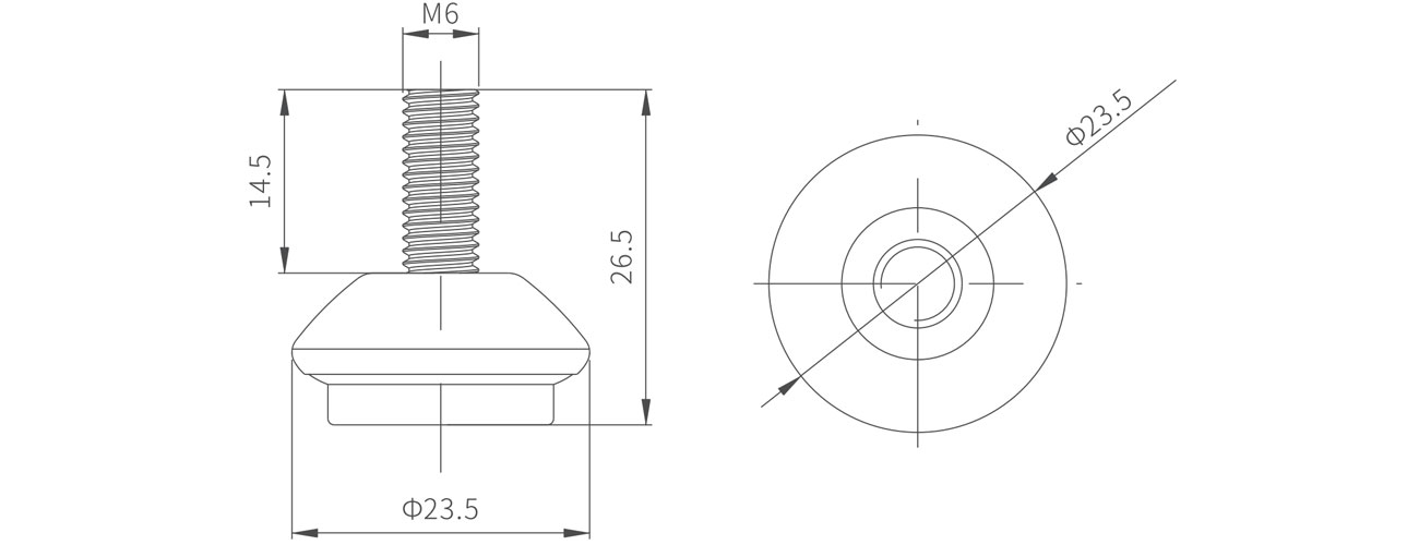 Adjustable Foot MK-XQ-5501