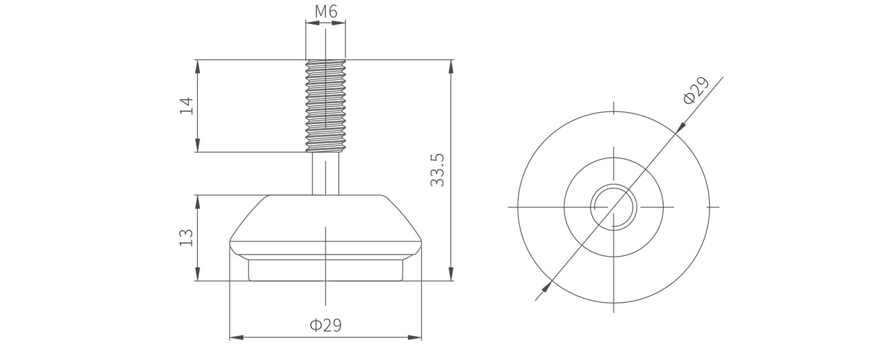 Adjustable Foot MK-XQ-5502