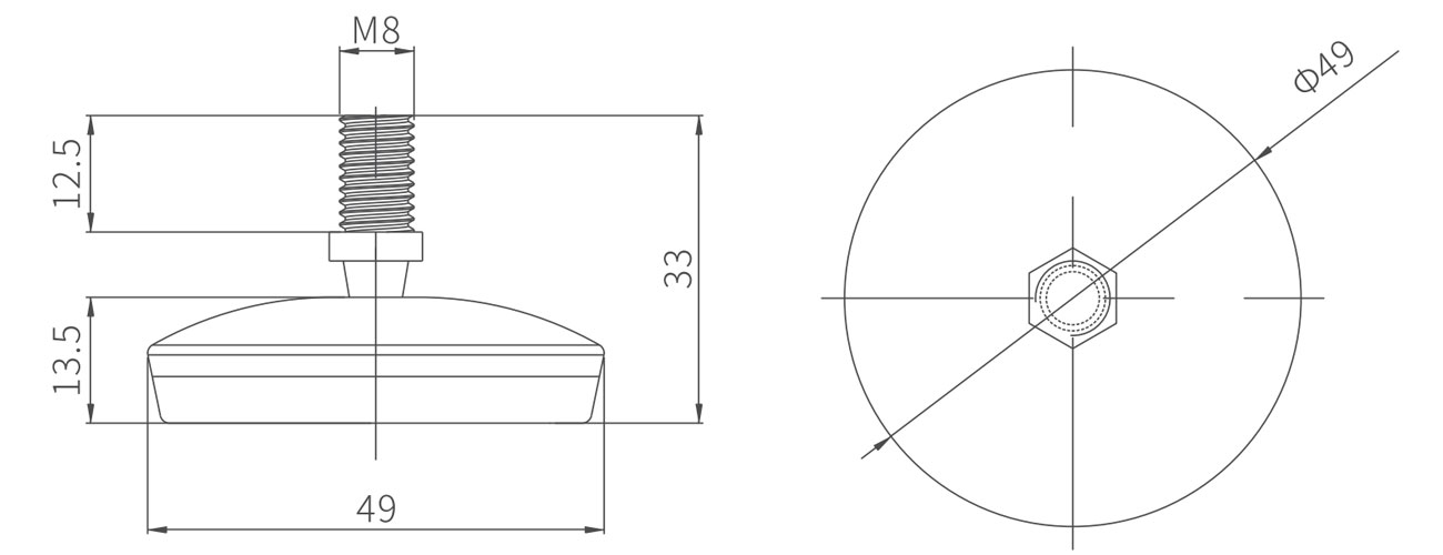 Adjustable Foot MK-XQ-5701