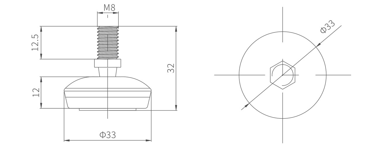 Adjustable Foot MK-XQ-5702