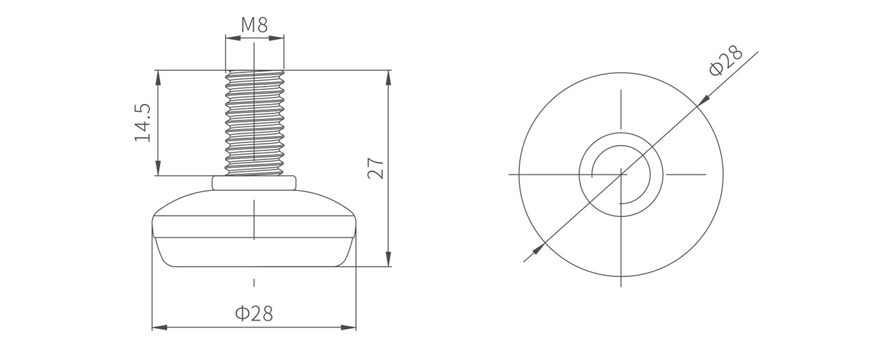 Adjustable Foot MK-XQ-5902