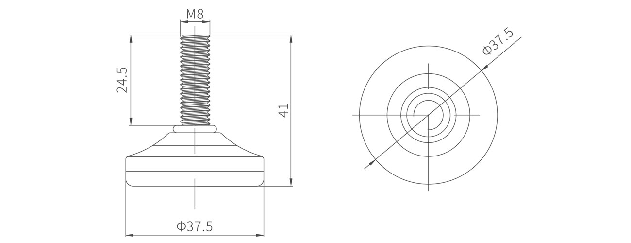 Adjustable Foot MK-XQ-5903