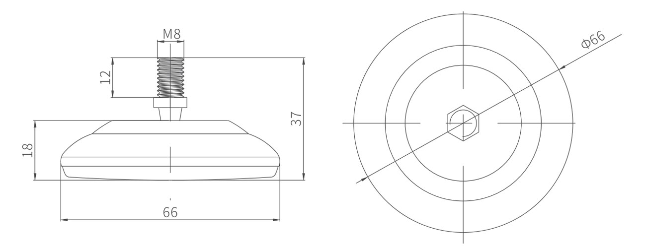 Adjustable Foot MK-XQ-6402