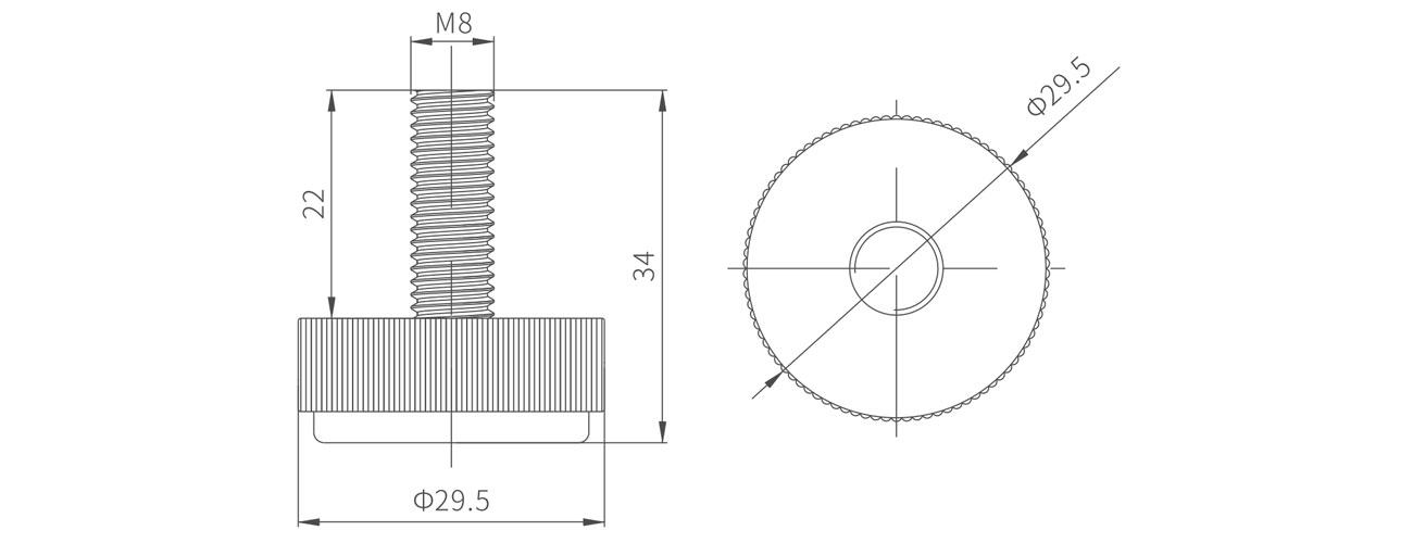 Fixed Adjustable Foot MK-XQ-6002