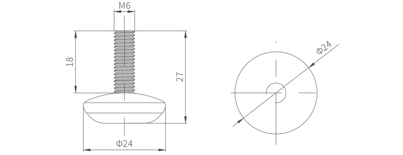 Fixed Adjustable Foot MK-XQ-6703