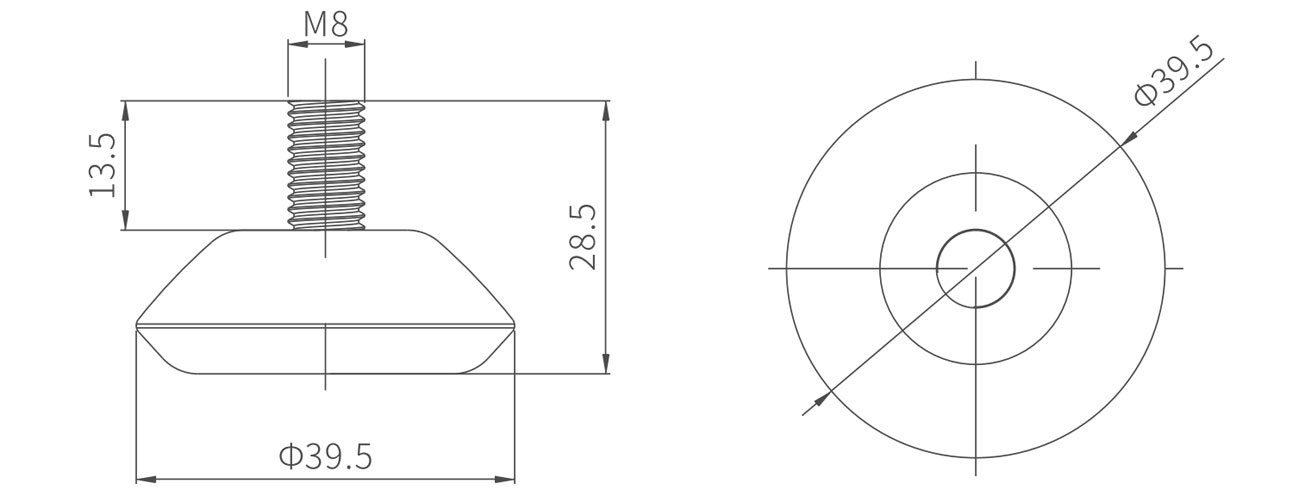 Fixed Adjustable Foot MK-XQ-6705