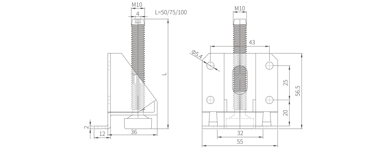 Large Adjustable Foot MK-SD-02