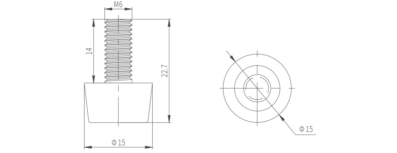 Fixed Adjustable Foot MK-XQ-7101