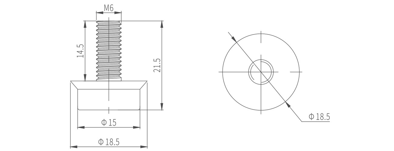 Fixed Adjustable Foot MK-XQ-7103