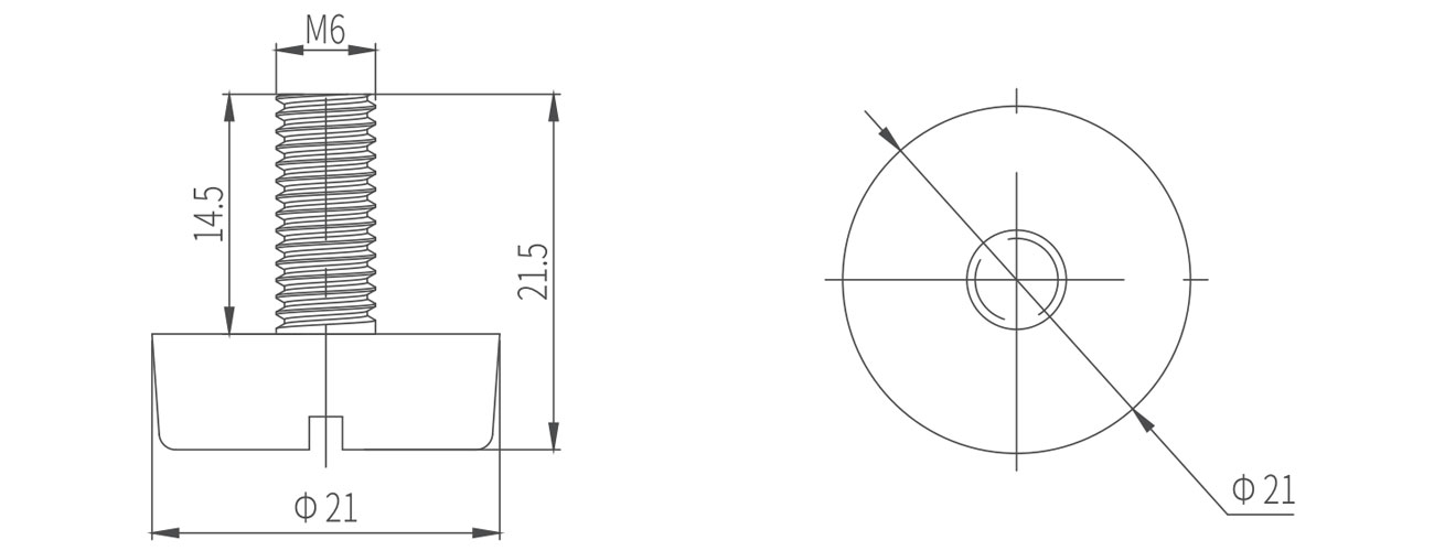 Fixed Adjustable Foot MK-XQ-7201
