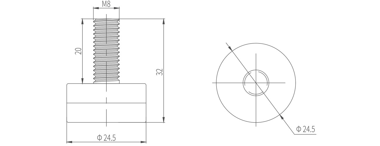 Fixed Adjustable Foot MK-XQ-7302