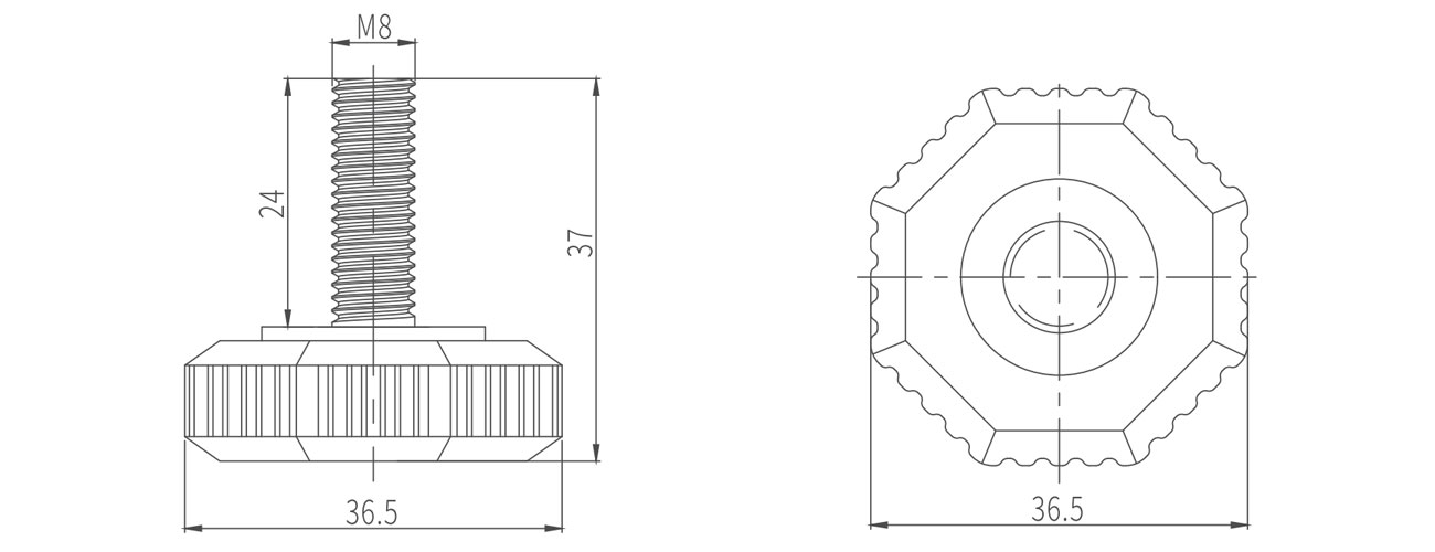 Fixed Adjustable Foot MK-XQ-7603