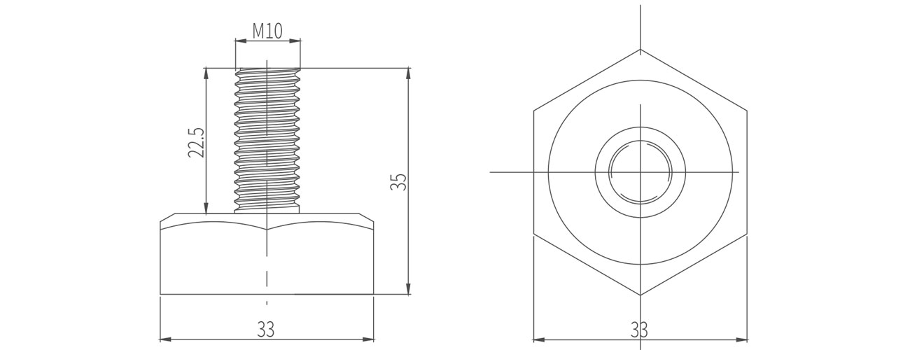 Fixed Adjustable Foot MK-XQ-7704