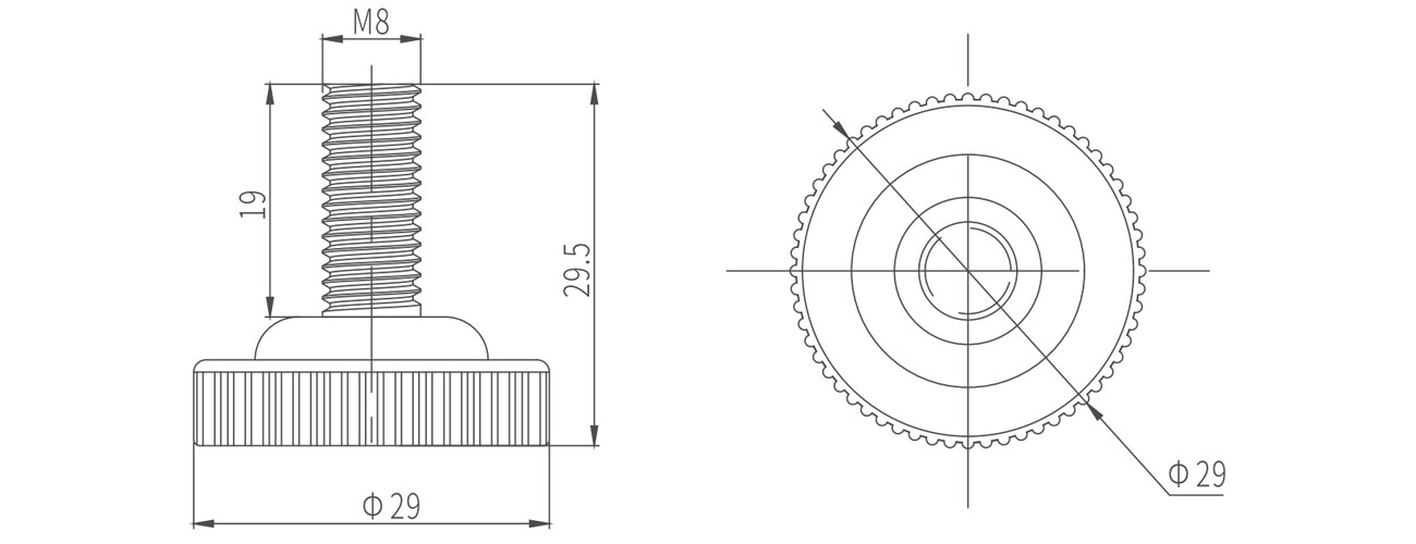 Fixed Adjustable Foot MK-XQ-7801
