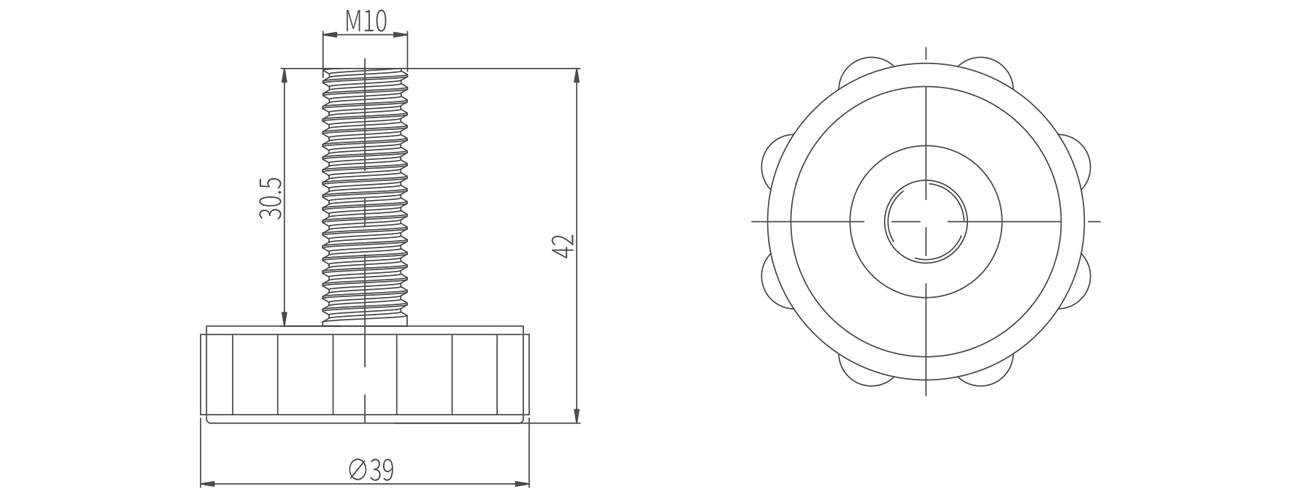 Fixed Adjustable Foot MK-XQ-8301
