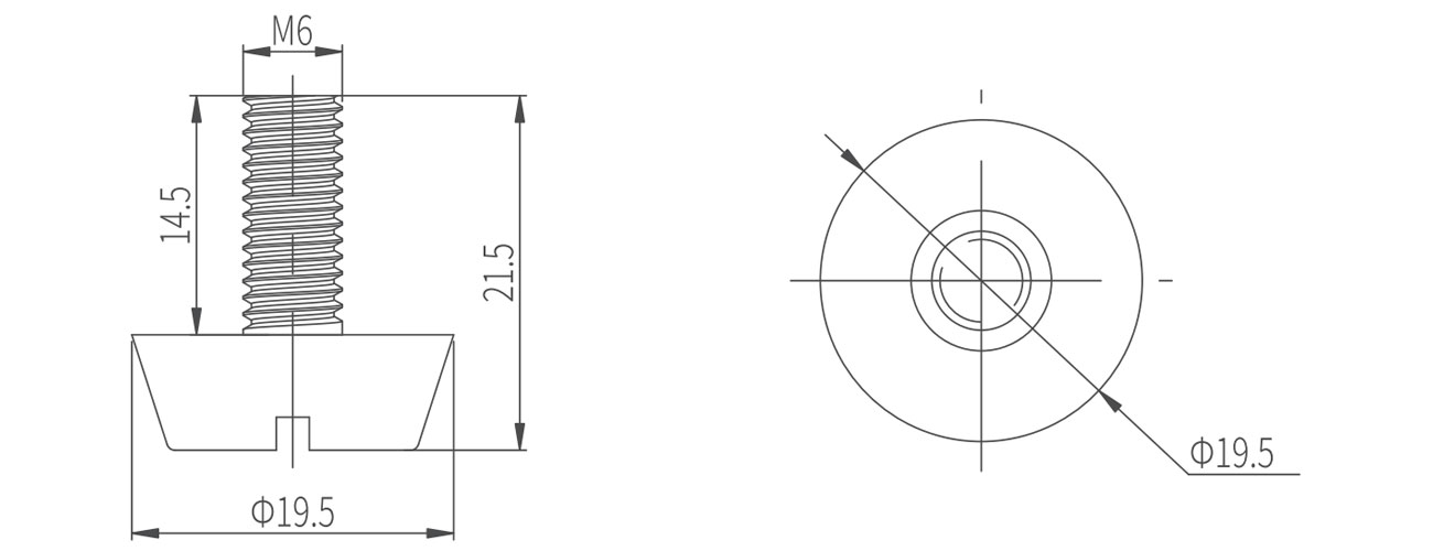 Fixed Adjustable Foot MK-XQ-A8304