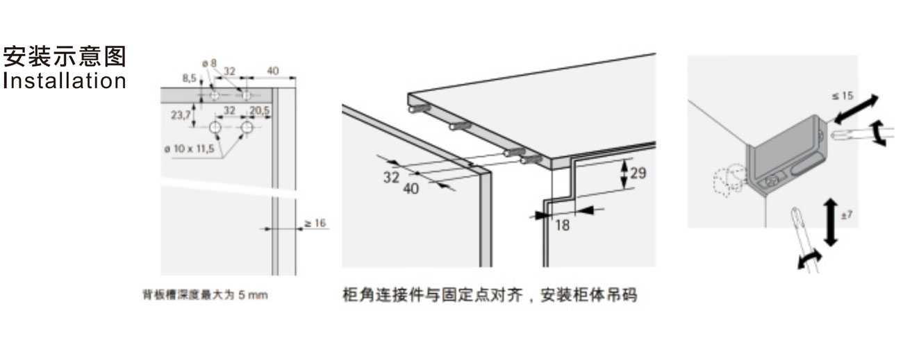 Cabinet Hanger F07