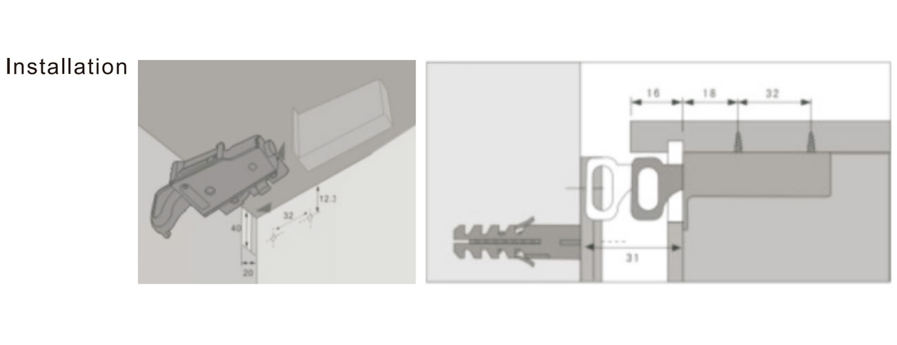 Cabinet Hanger F08